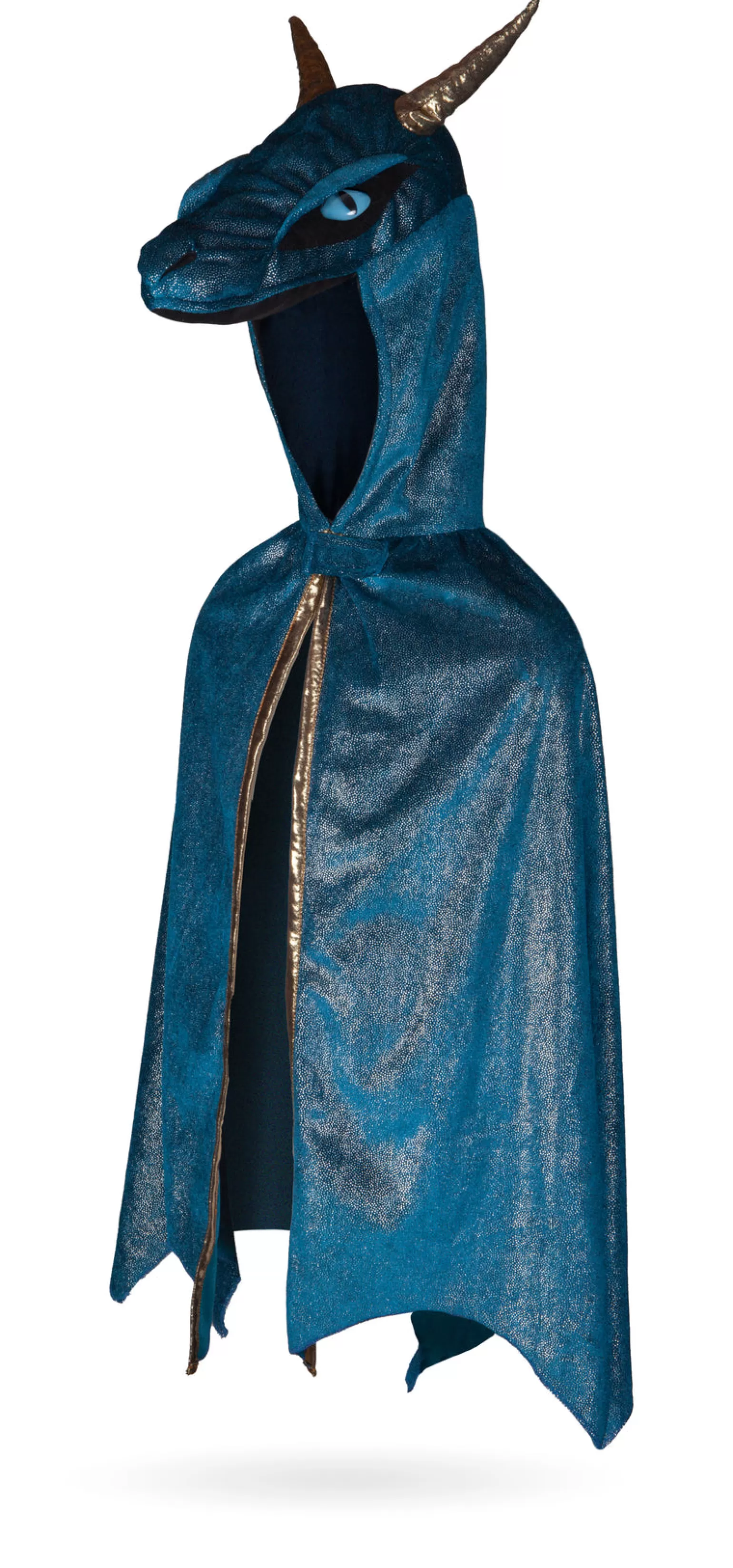 Great Pretenders Starry Night Dragon Cape Costume In Teal And Gold