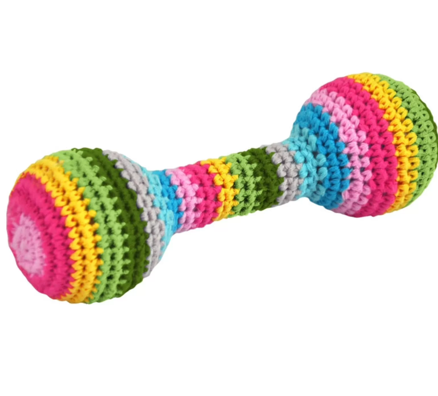 Green Sprouts - Chime Rattle In Multi Colour Print