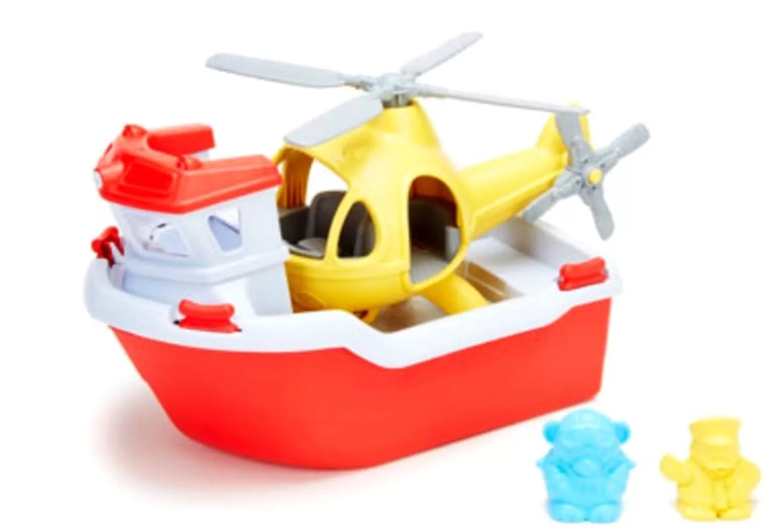 Green Toys - Rescue Boat & Helicopter