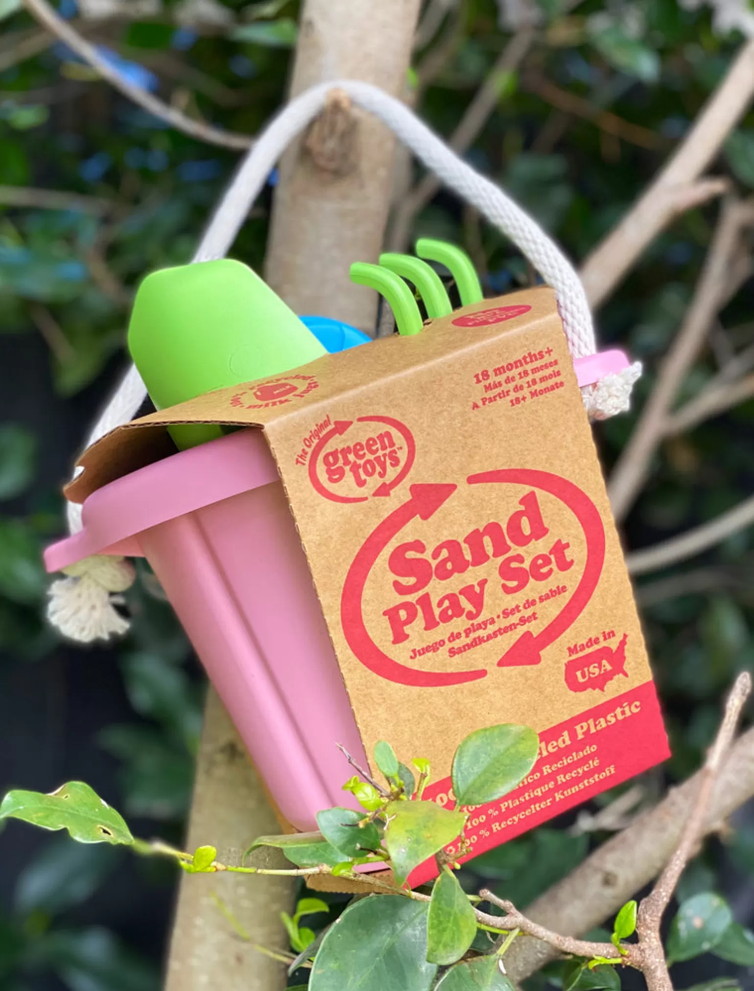 Green Toys - Sand Toy Set, Pink