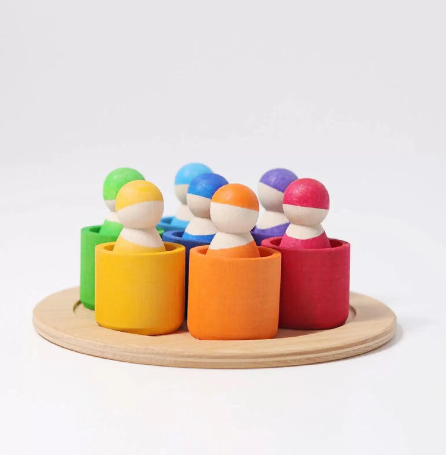 Hot Grimms - 7 Friends In 7 Bowls Wooden Toys