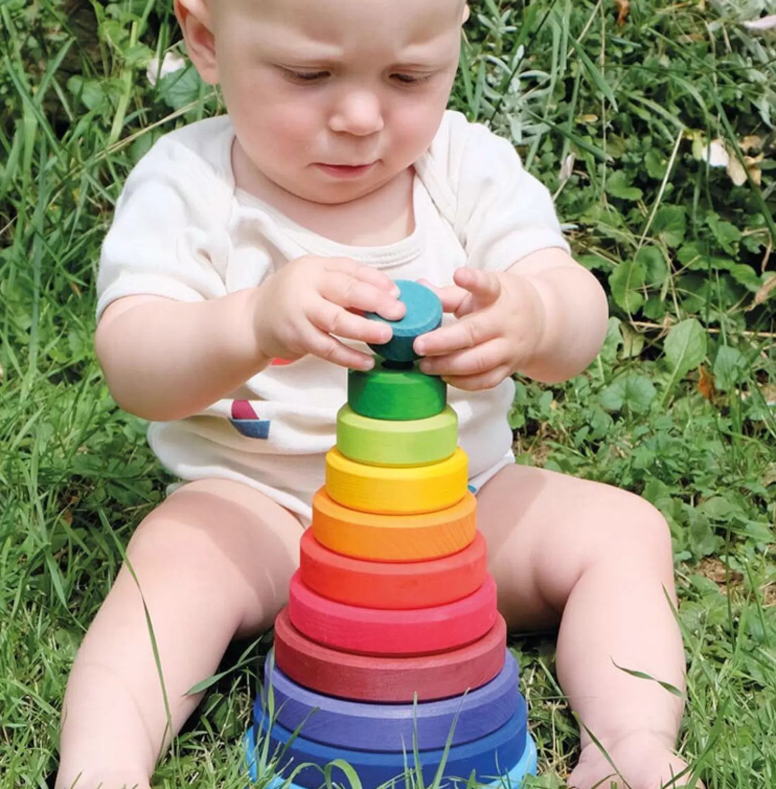 Shop Grimms - Conical Stacking Tower Wooden Toys