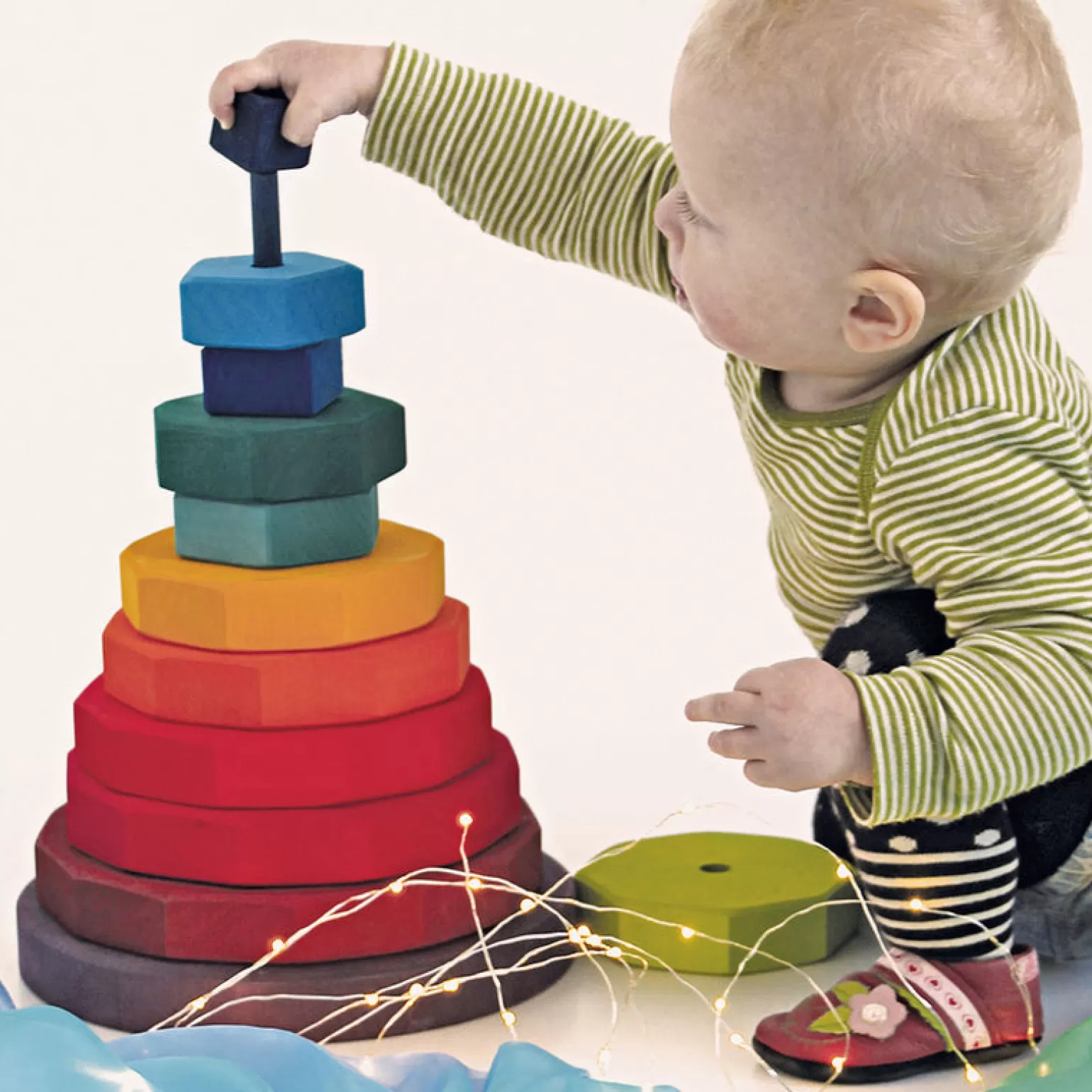 Shop Grimms - Giant Geometrical Stacking Tower Wooden Toys