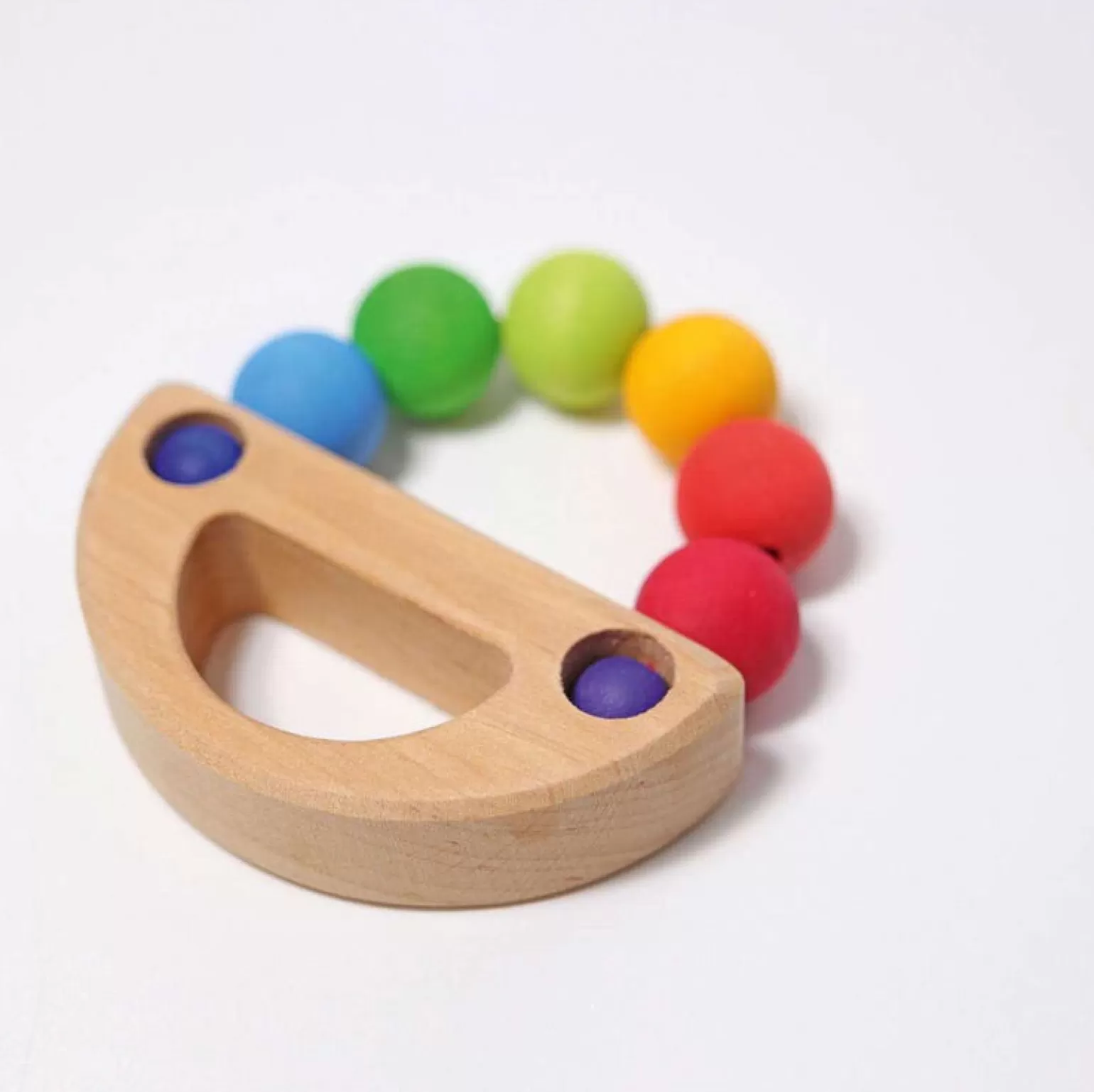 Shop Grimms - Grasping Toy, Rainbow Boat Wooden Toys