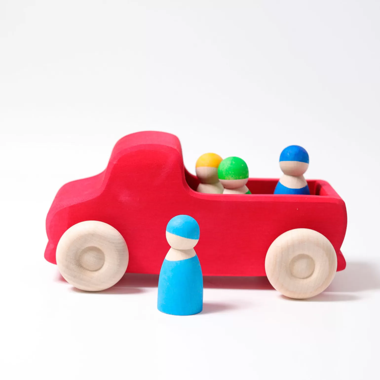 Hot - Large Red Truck Wooden Toys