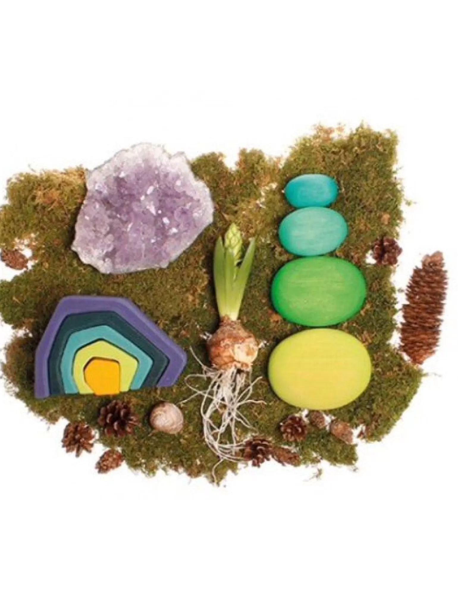 Sale Grimms - Moss Pebbles Wooden Toys