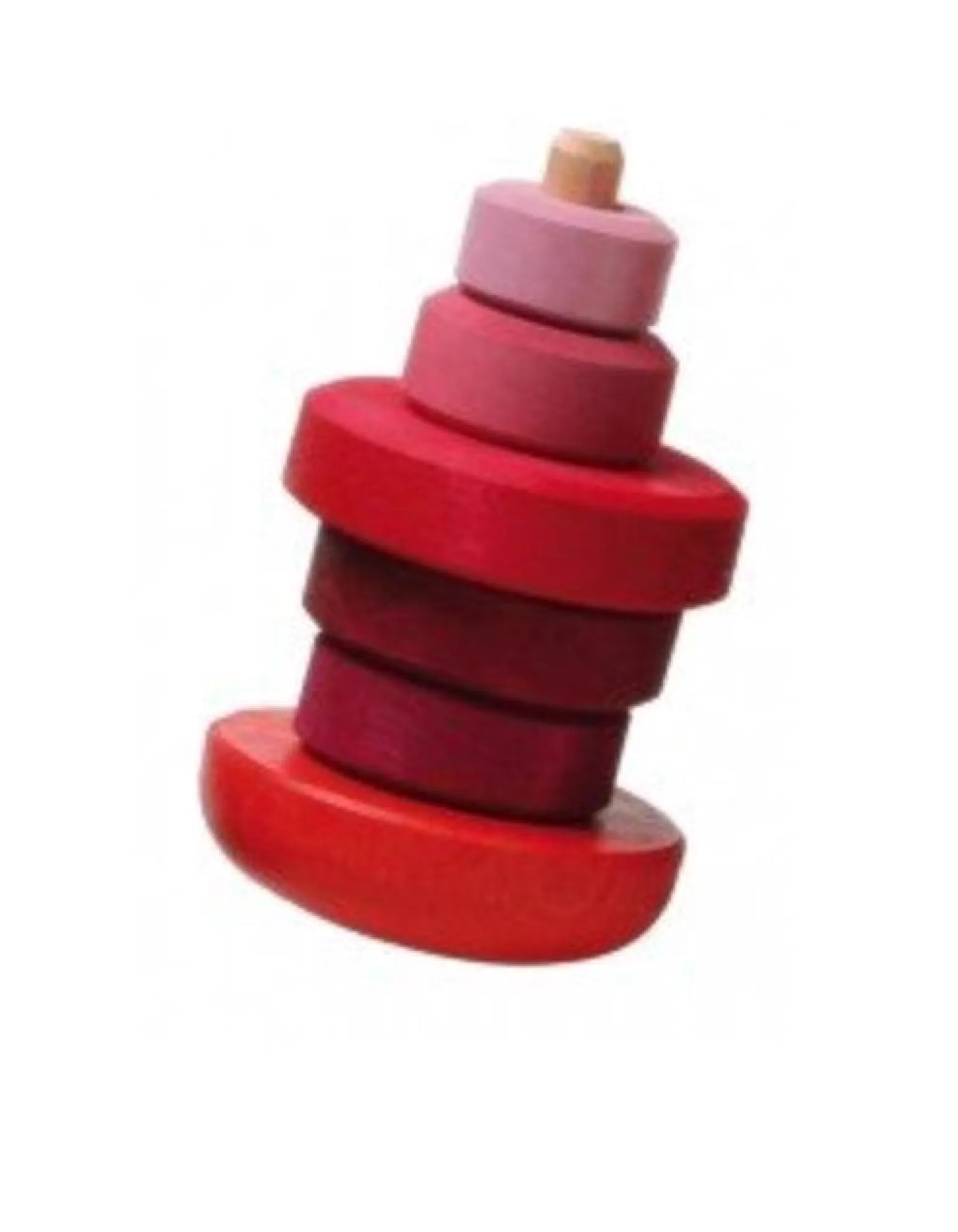 Cheap - Wobbly Conical Tower Pink In Pink Wooden Toys