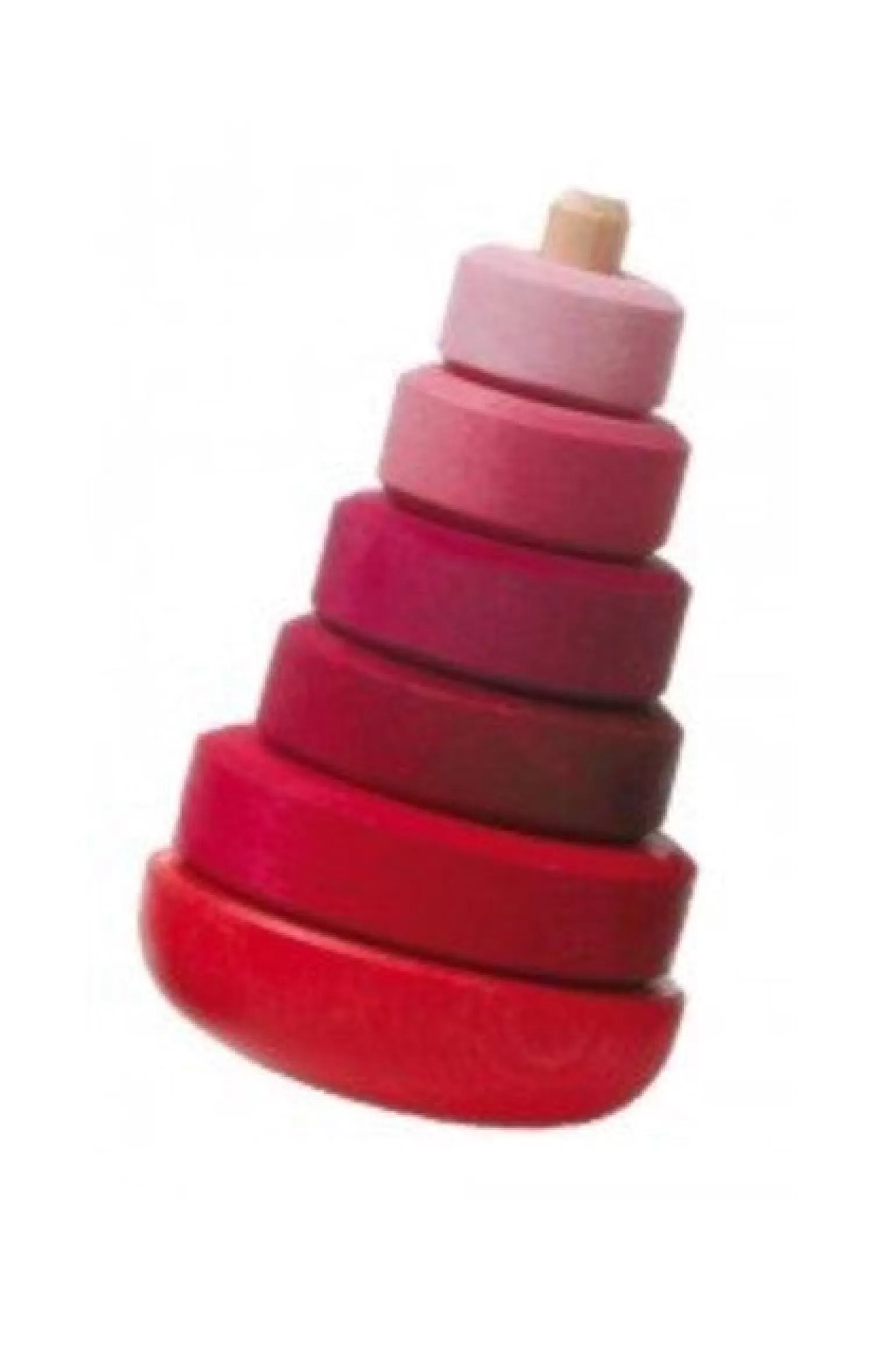 Cheap - Wobbly Conical Tower Pink In Pink Wooden Toys