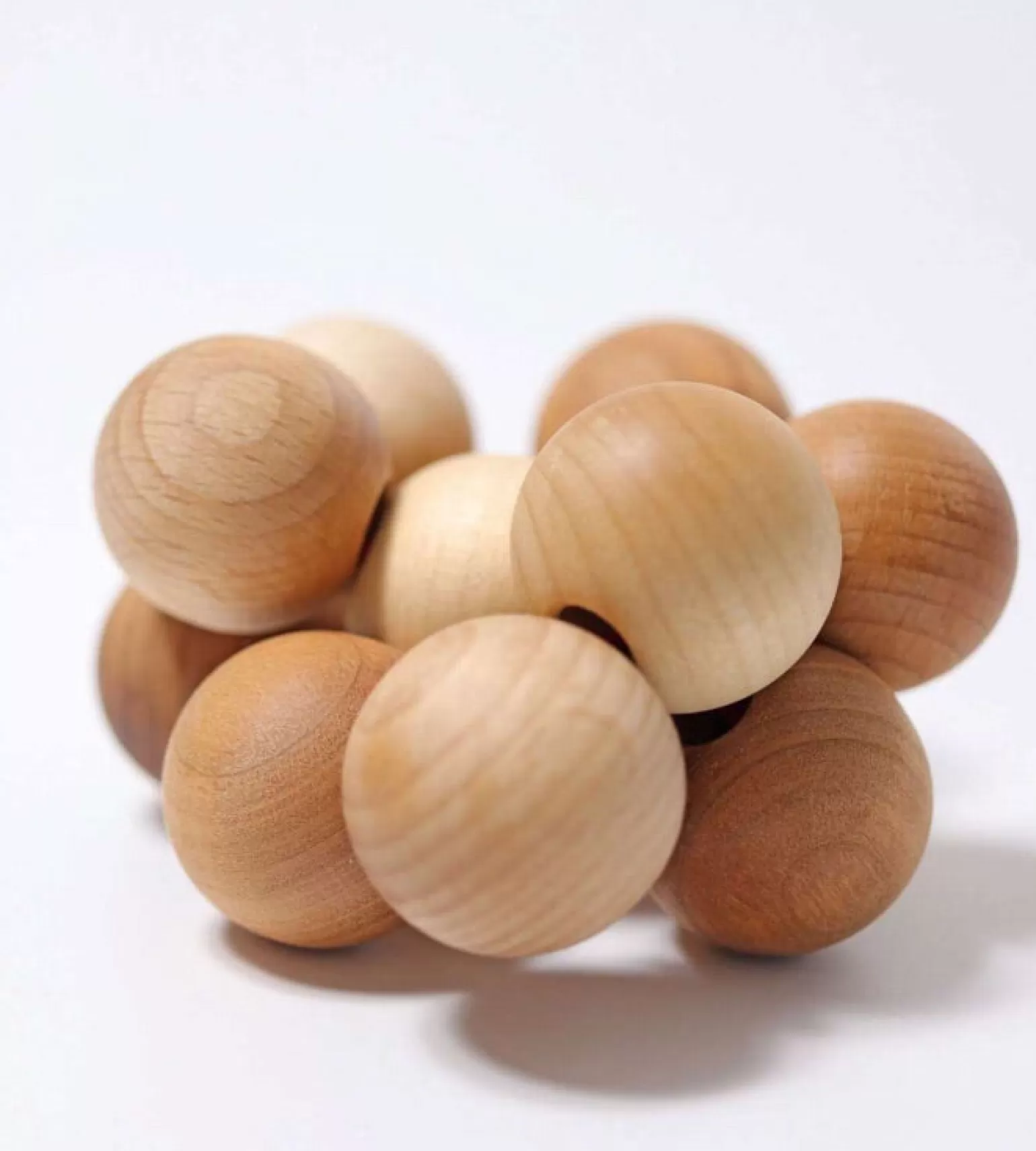 Grimm's Grimms - Wooden Beads Grasper, Natural