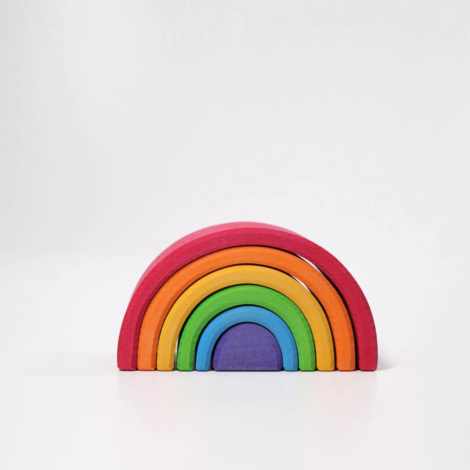 Hot Grimms - Wooden Colored Rainbow Medium 6 Pieces Wooden Toys