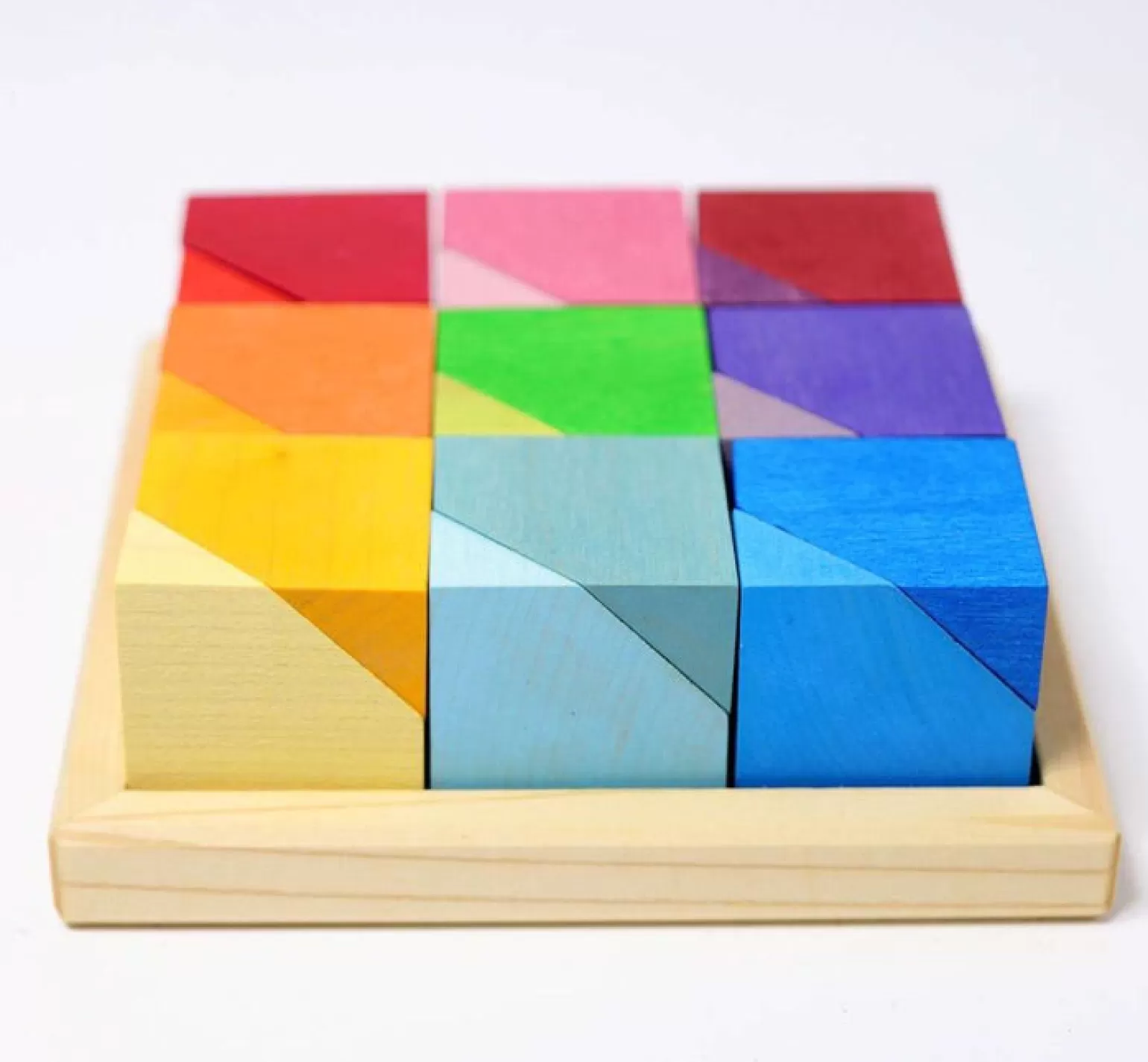Shop Grimms Cornerstone Building Blocks - 18 Piece Building Set Wooden Toys