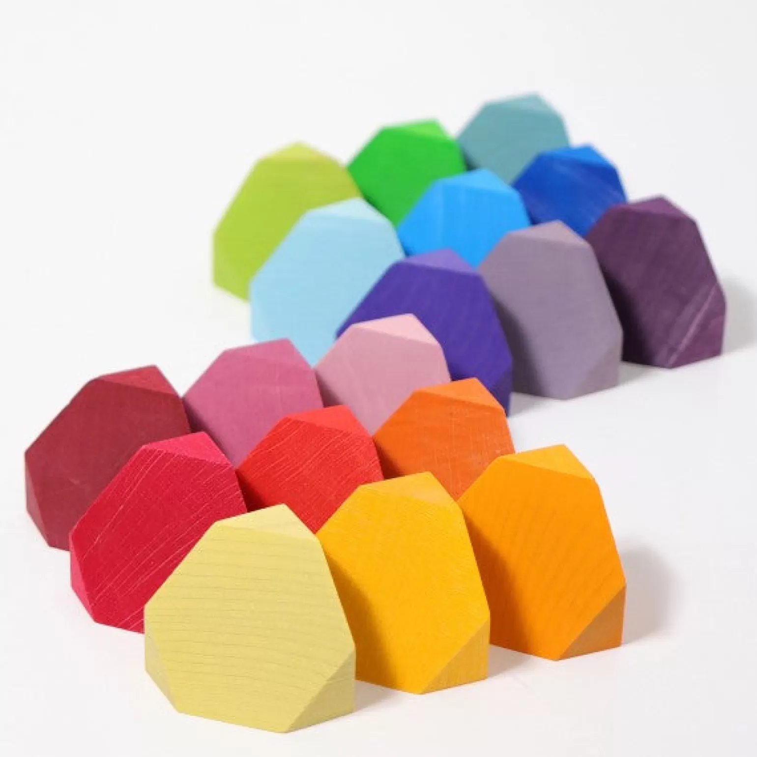 Shop Grimms Cornerstone Building Blocks - 18 Piece Building Set Wooden Toys