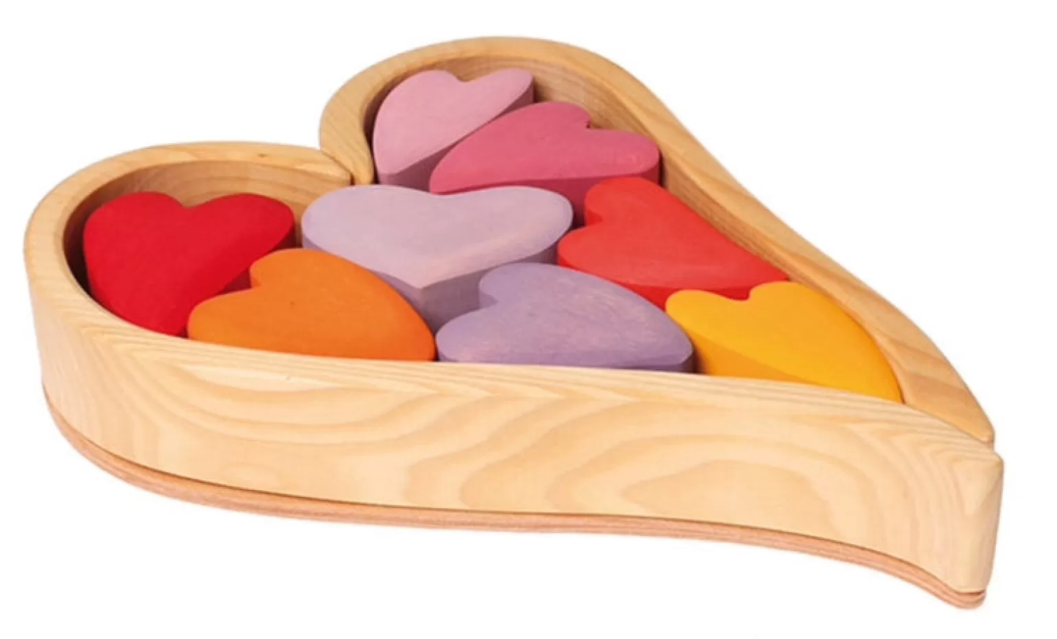 Grimm's Wooden Blocks - Red Heart