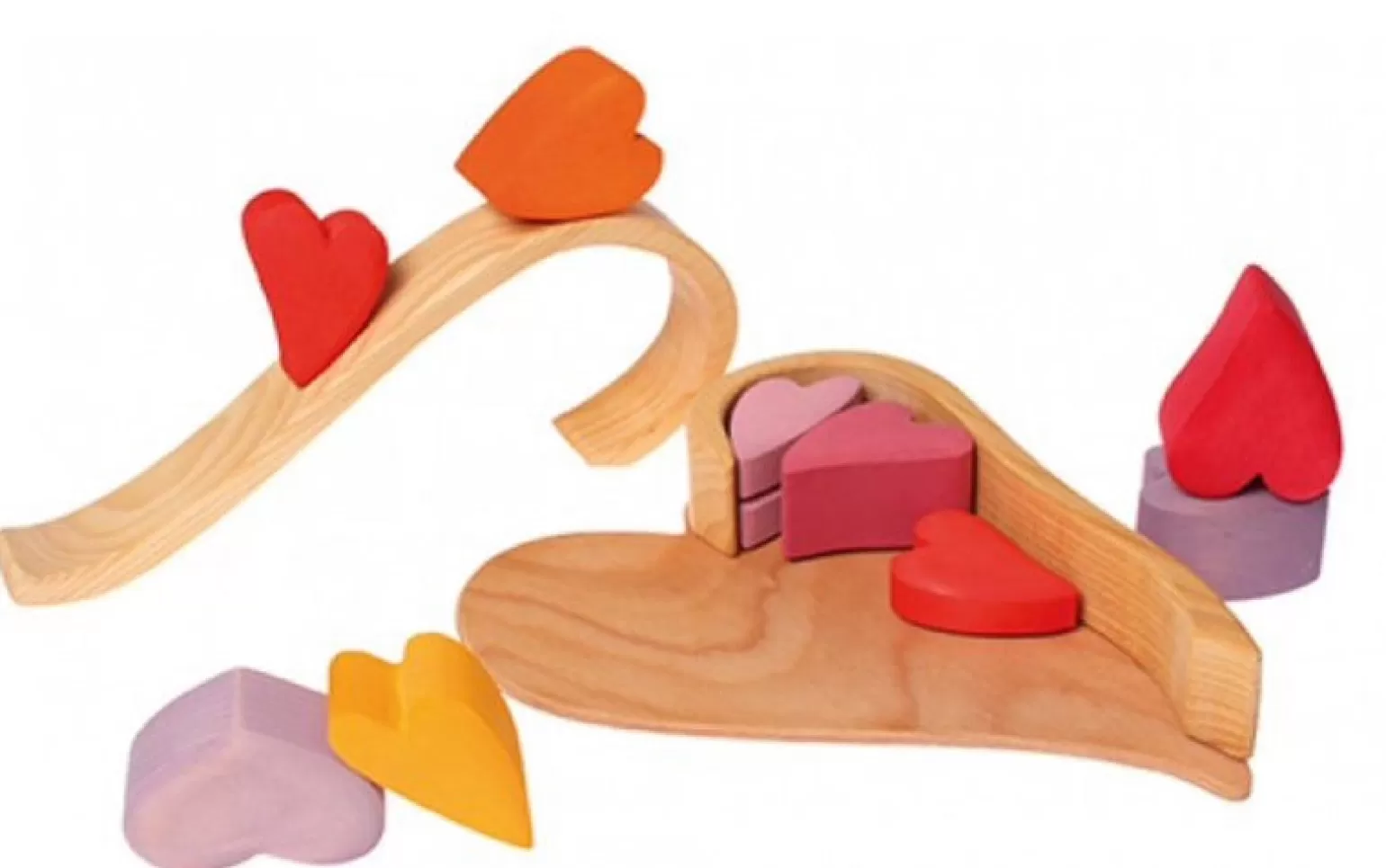 Grimm's Wooden Blocks - Red Heart