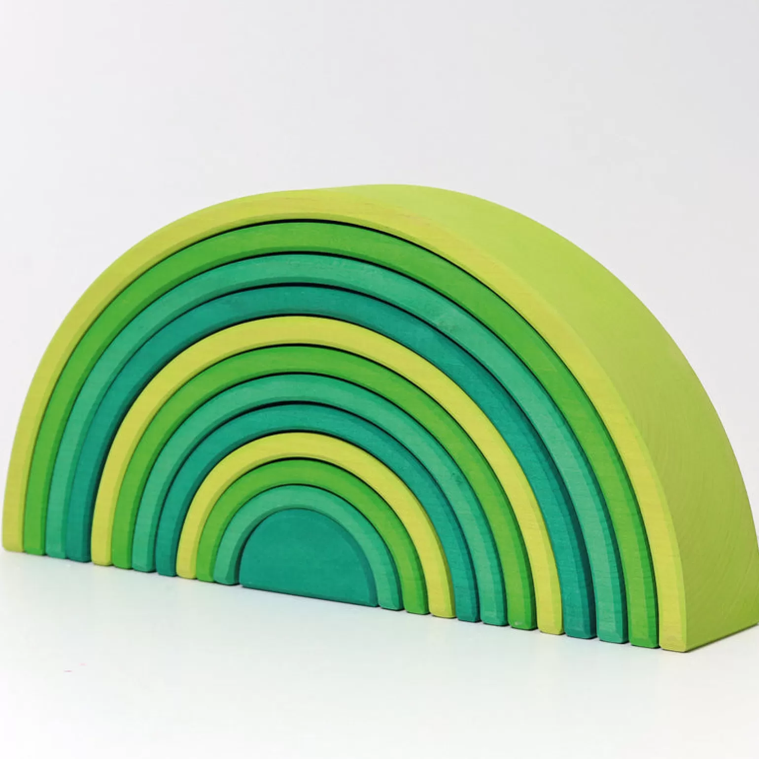 Fashion Wooden Meadow Green Rainbow Large Wooden Toys