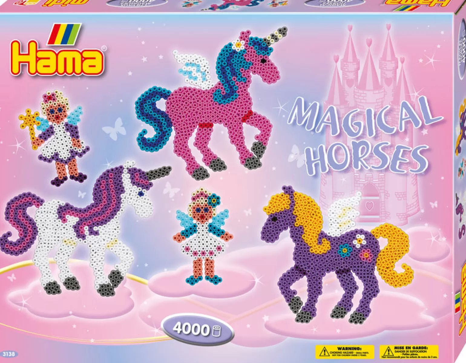 Discount - Gift Set Of 4,000 Beads Magical Horses Arts + Crafts