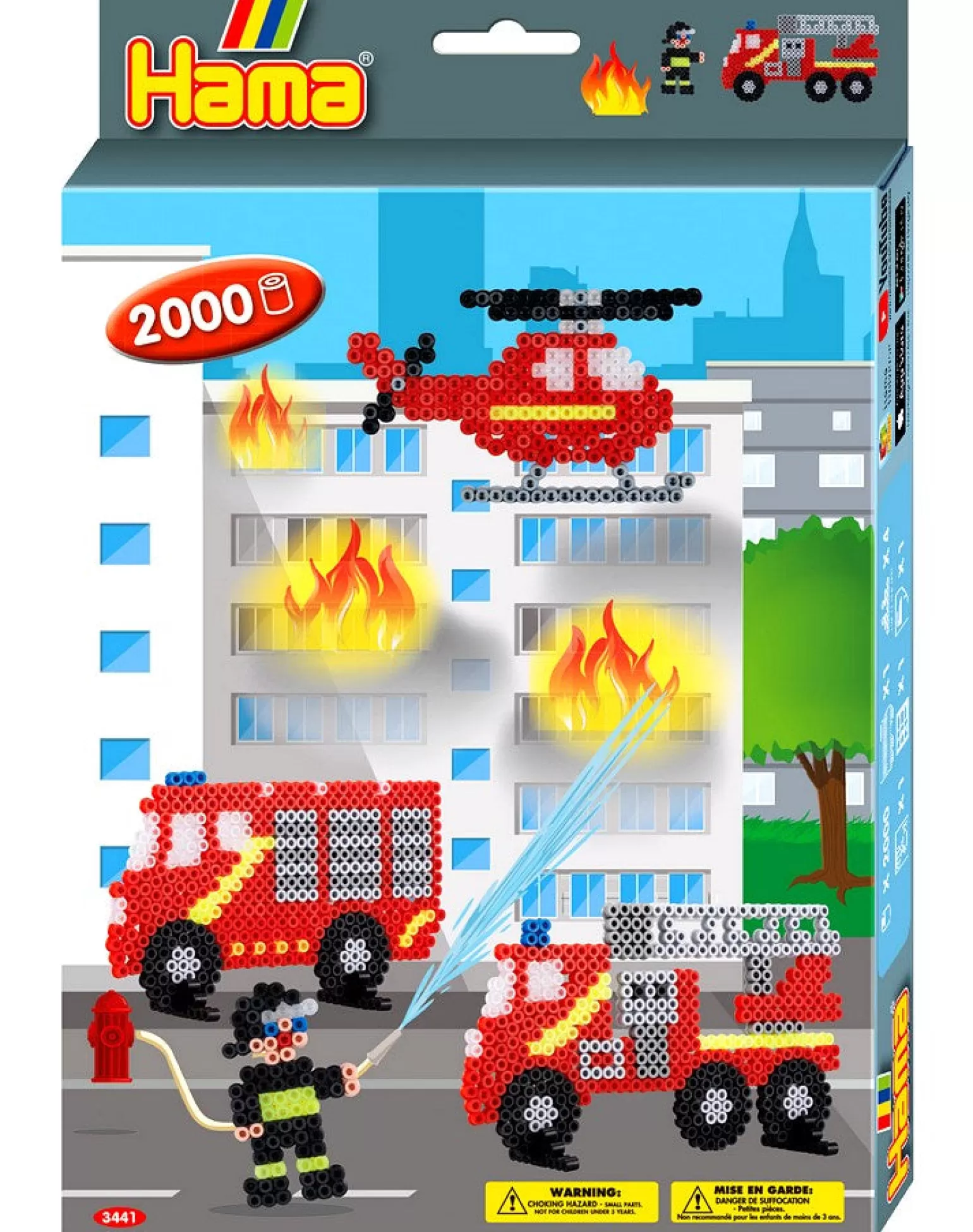 Online Firefighter Set - 2000 Pieces Arts + Crafts