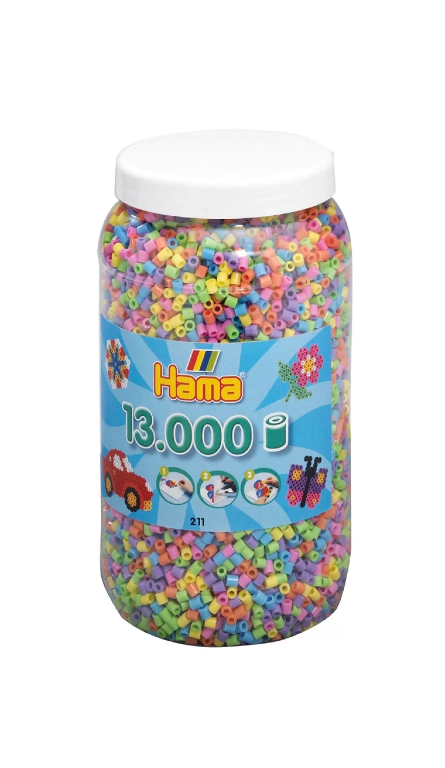 Fashion Tub Of 13,000 Beads In Pastel Arts + Crafts