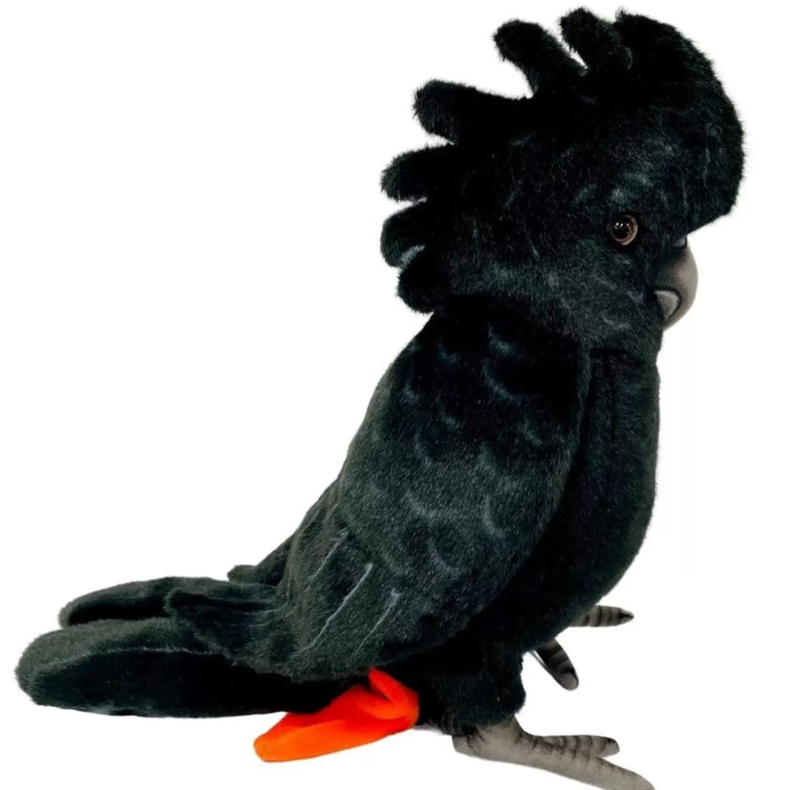 Hansa - Black Cockatoo Red Tail Soft Toy