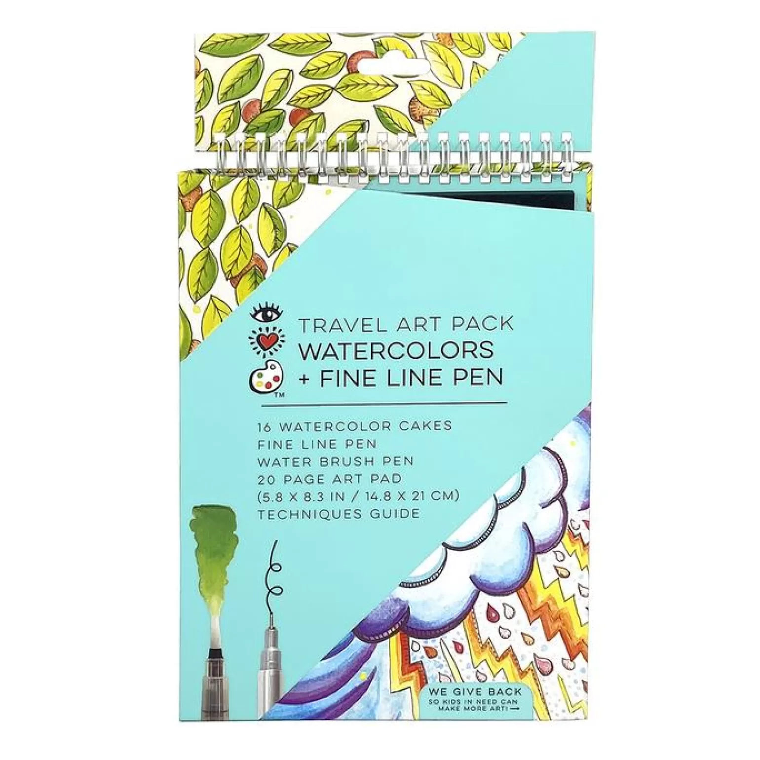 Outlet Iheartart - Travel Art Pack Watercolors & Fine Line Pen Arts + Crafts