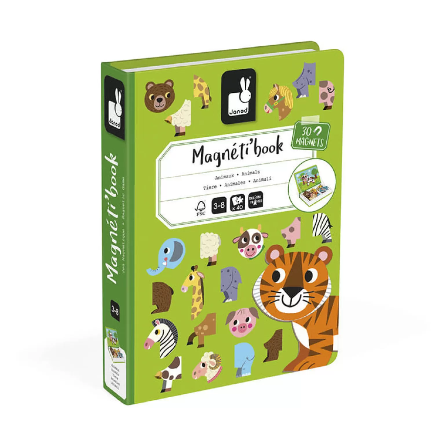 Janod - Magnetic Book Animals