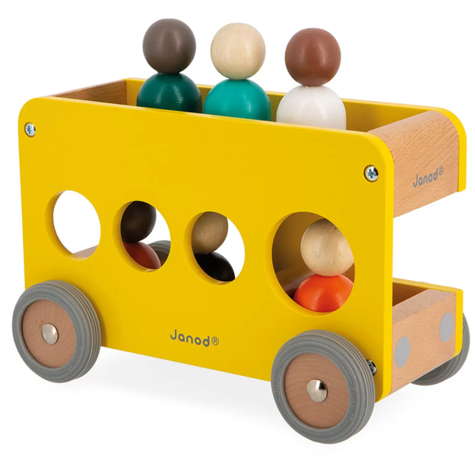 Hot - School Bus Wooden Toys