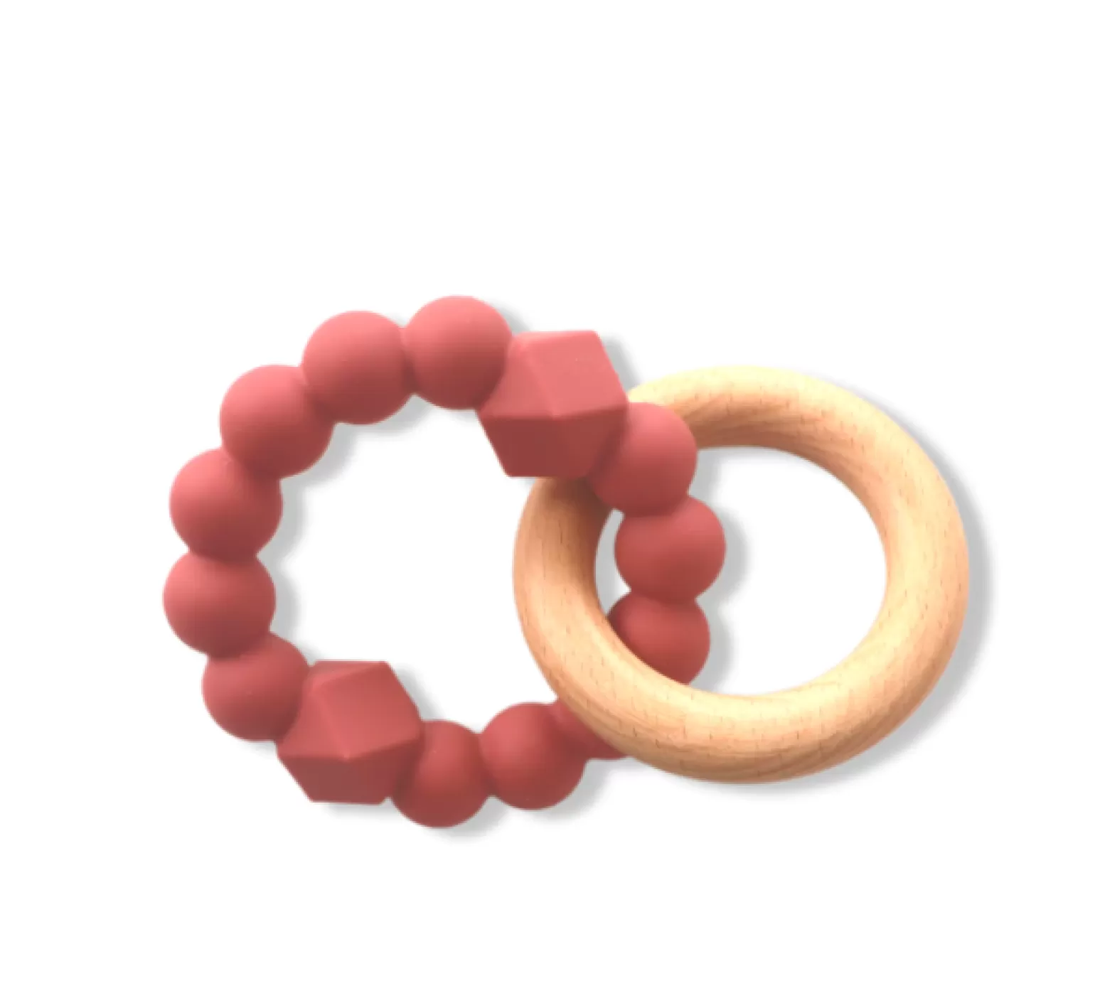 Jellystone - Moon Teether In Dusty Pink