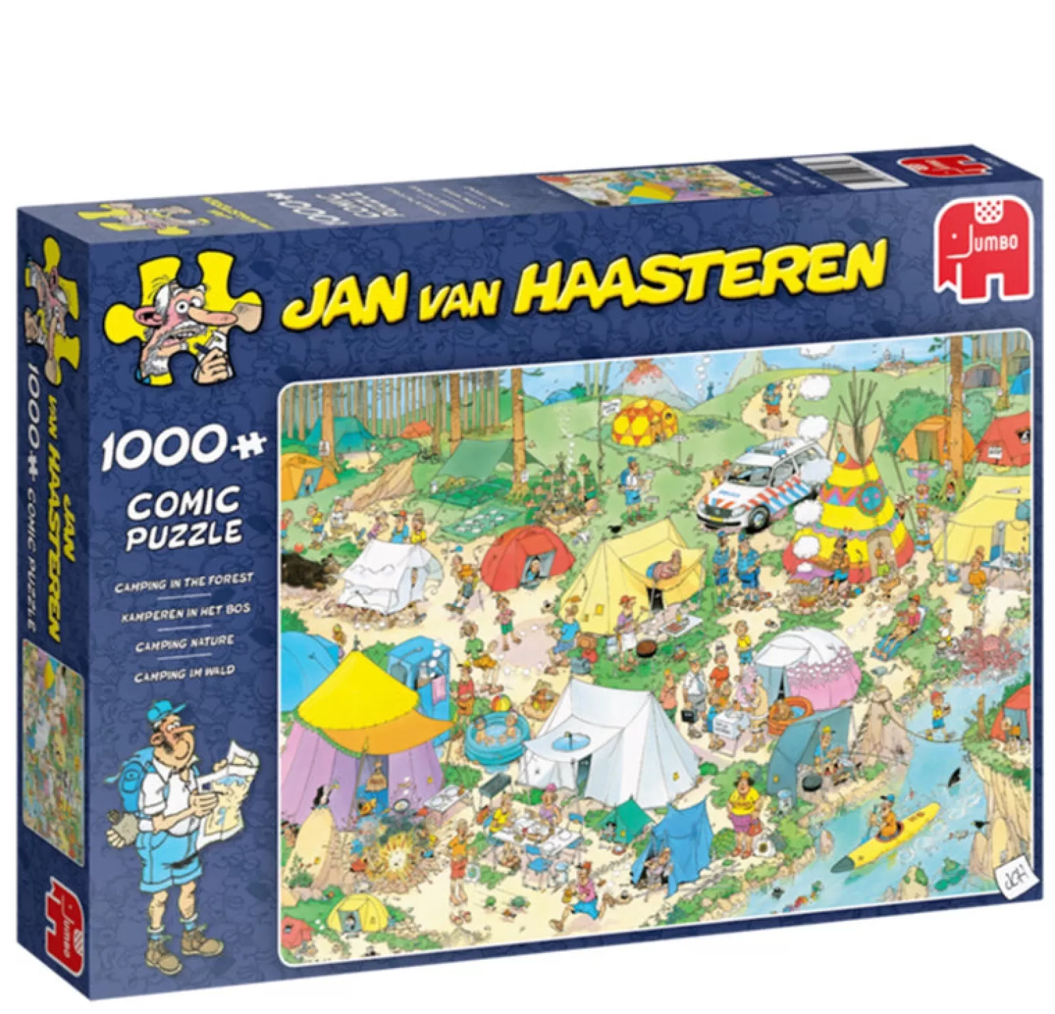 Jumbo - Jan Van Haasteren Jigsaw Puzzle 1000 Piece, Camping In The Forest