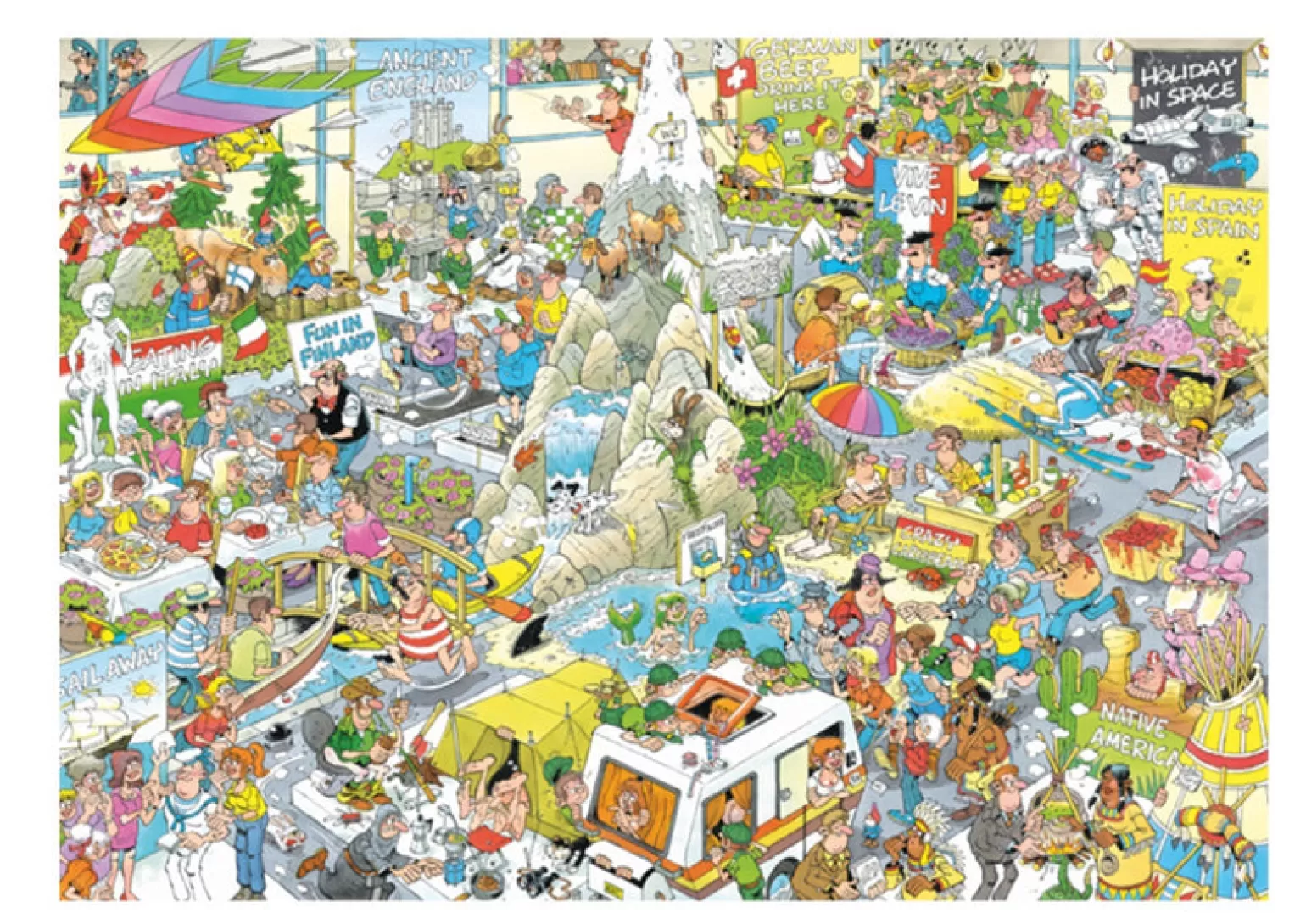 Jumbo - Jan Van Haasteren Jigsaw Puzzle 1000 Piece, Holiday Fair