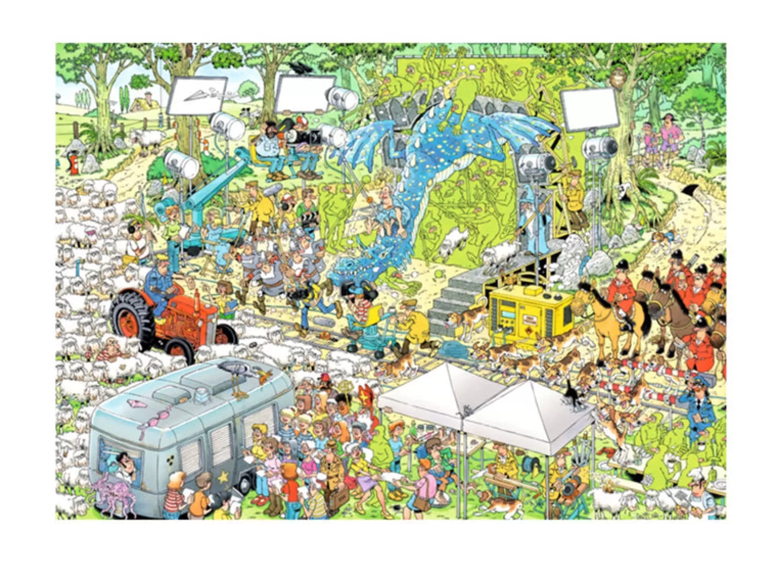 Jumbo - Jan Van Haasteren Jigsaw Puzzle 1000 Piece, The Film Set