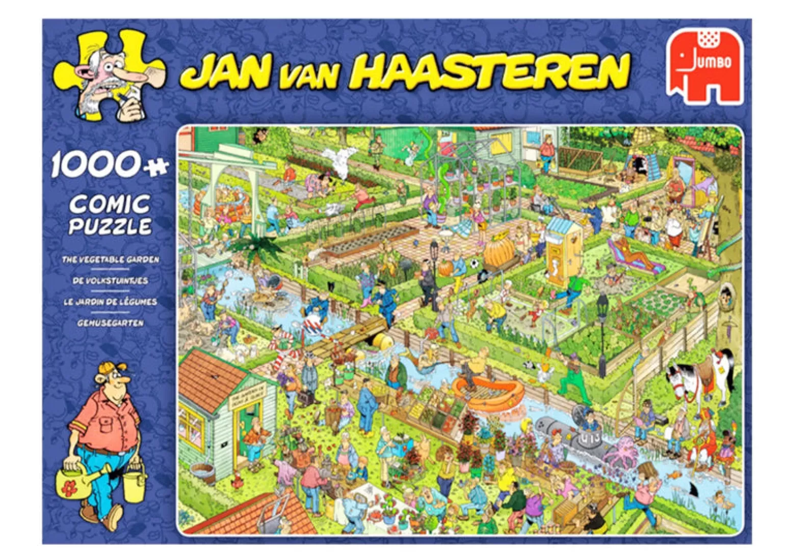 Jumbo - Jan Van Haasteren Jigsaw Puzzle 1000 Piece, Vegetable Garden