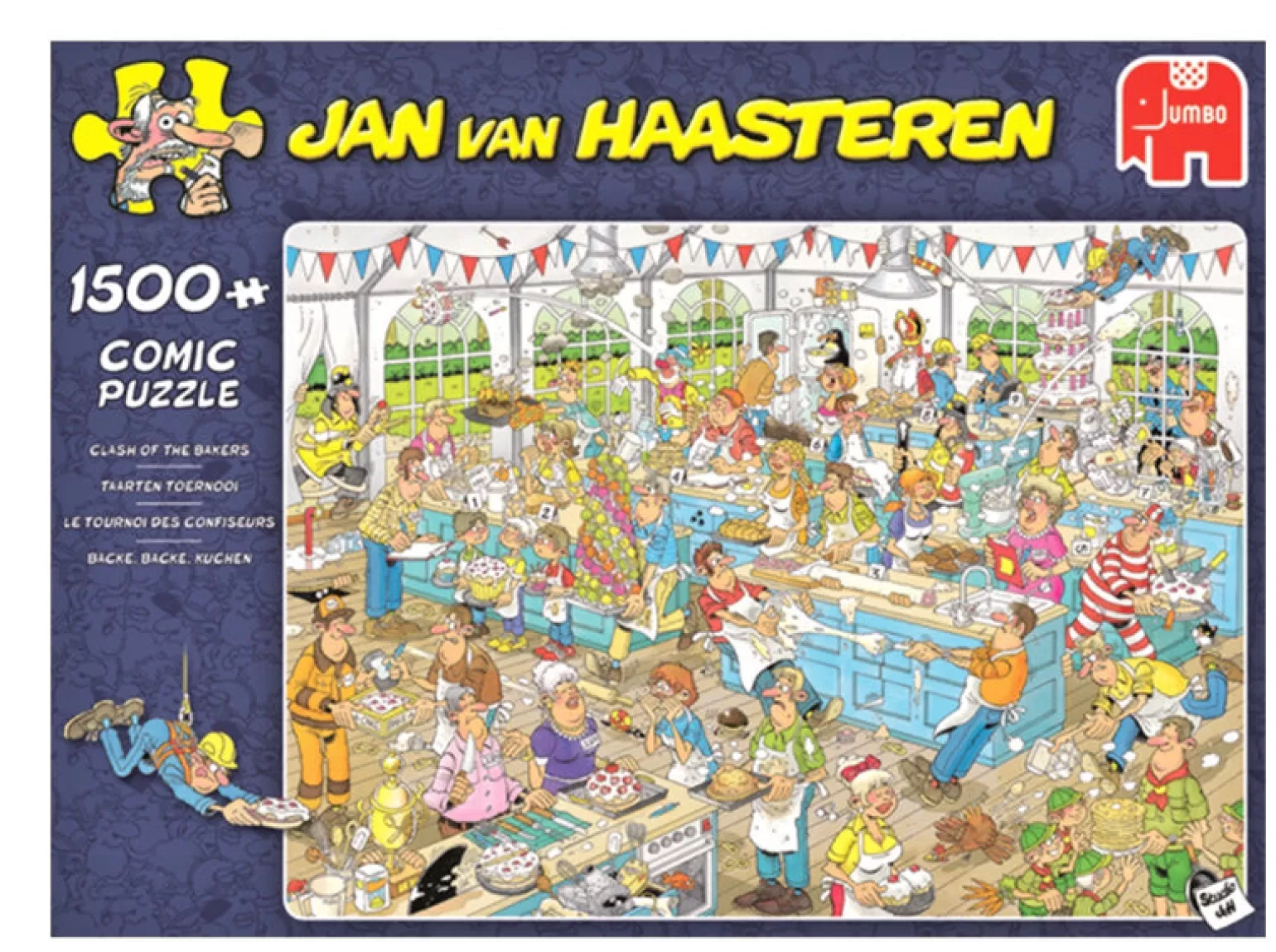 Jumbo - Jan Van Haasteren Jigsaw Puzzle 1500 Piece, Clash Of The Bakers
