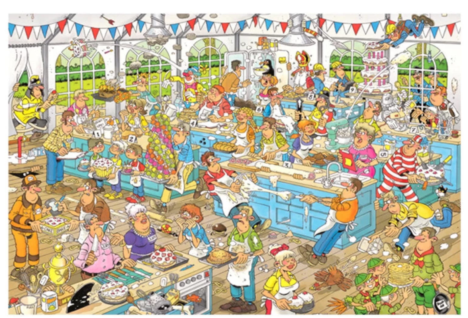 Jumbo - Jan Van Haasteren Jigsaw Puzzle 1500 Piece, Clash Of The Bakers
