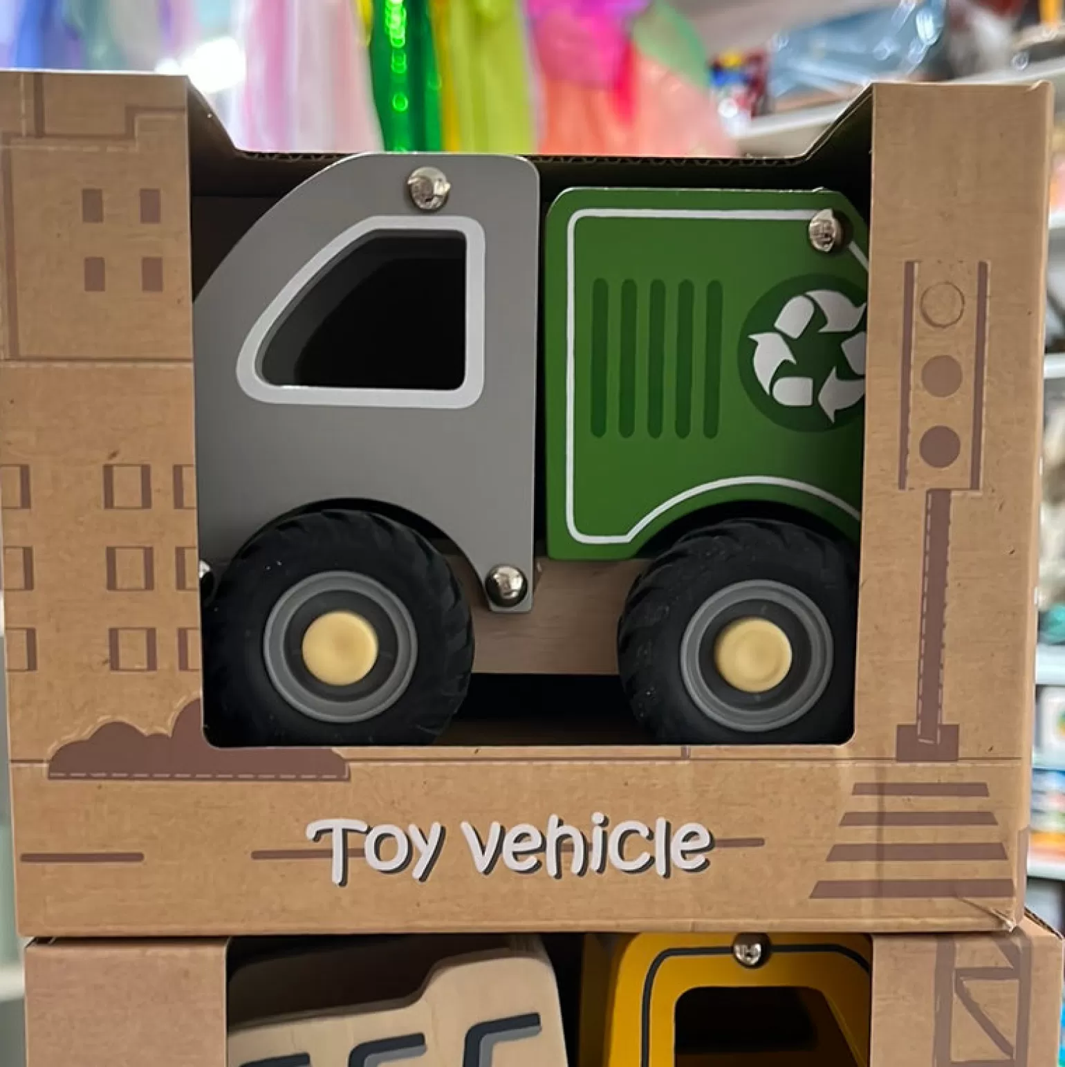 Online - Wooden Recycling Truck Wooden Toys