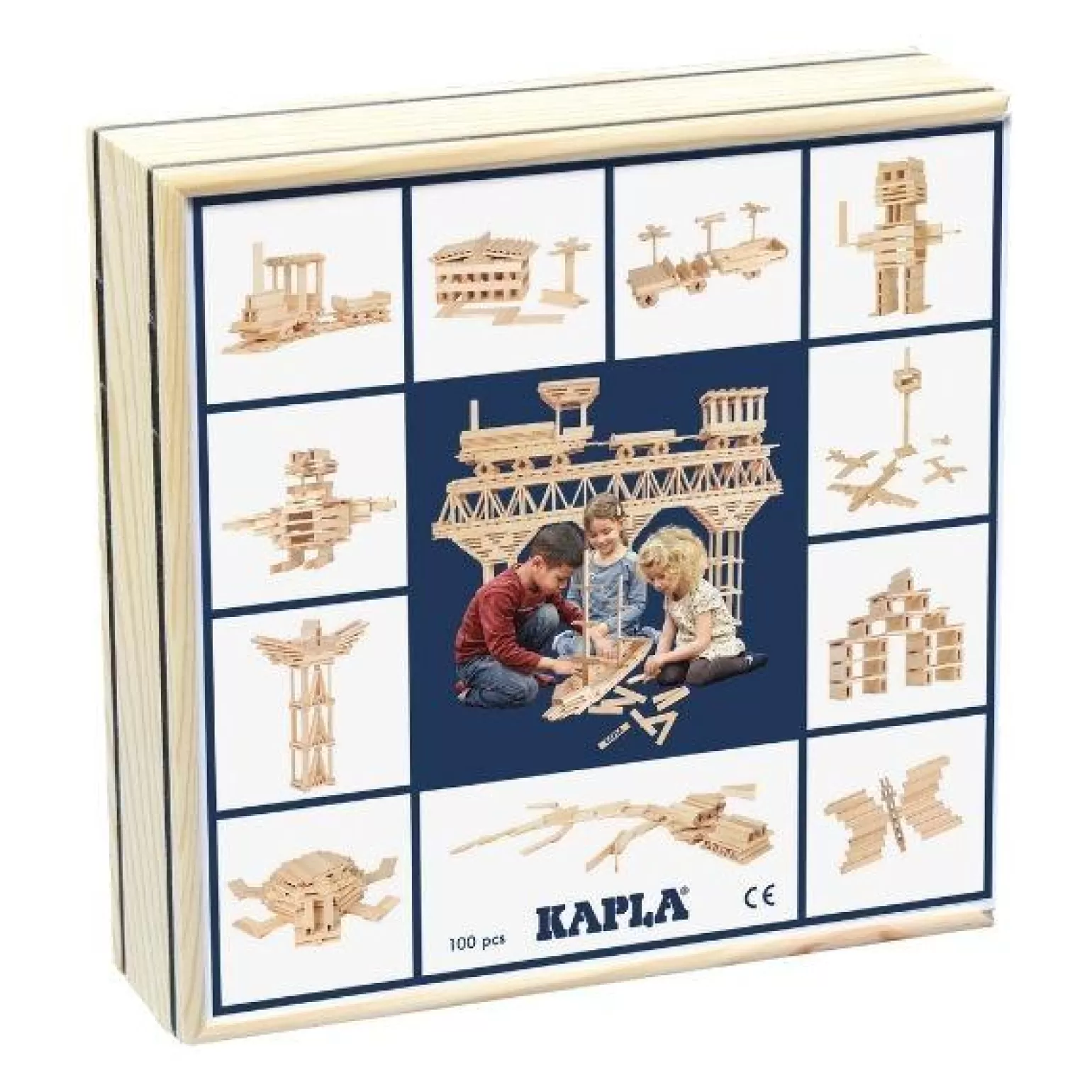 Kapla - Wooden Planks 100 Pieces