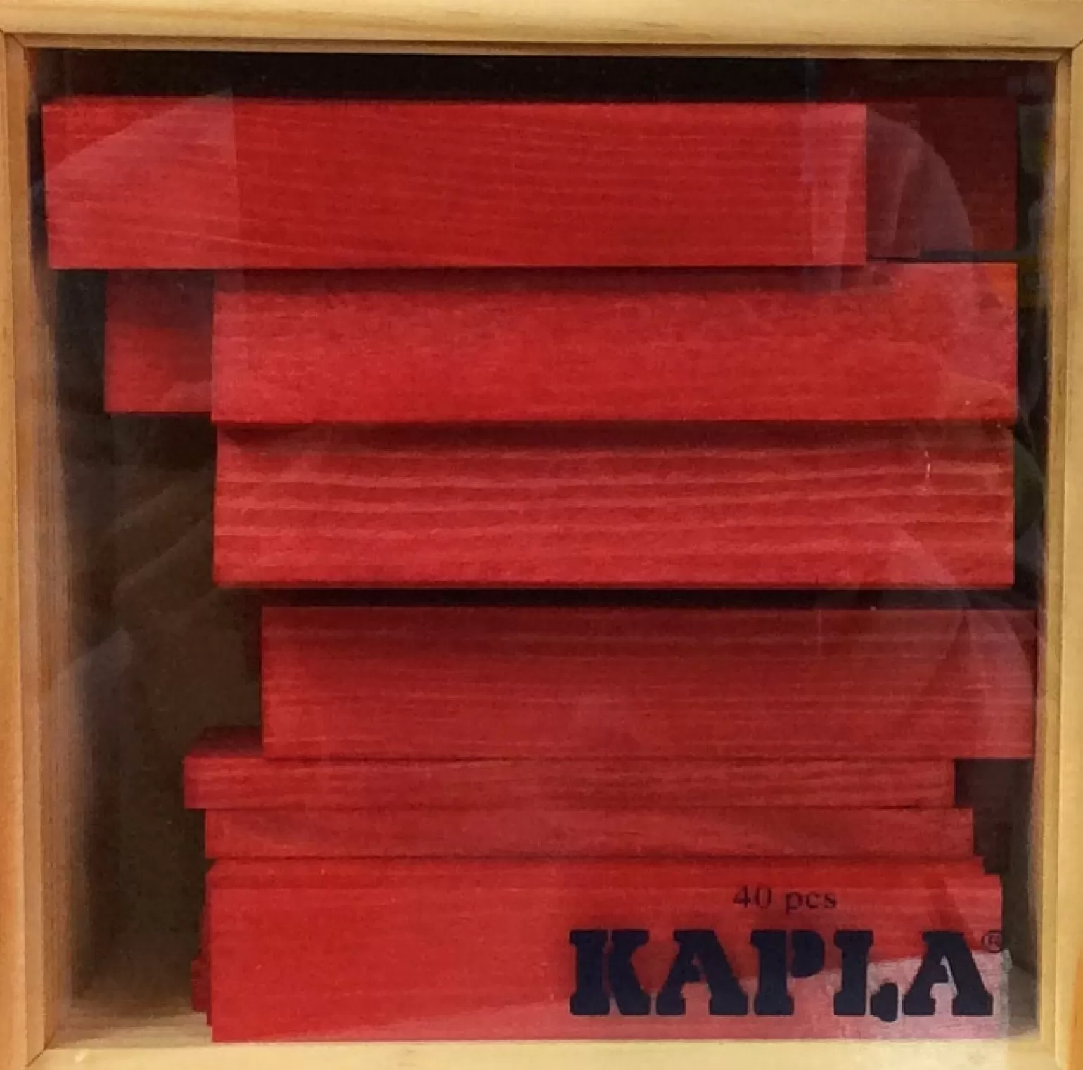 Kapla Wooden Planks 40 Pieces In Red