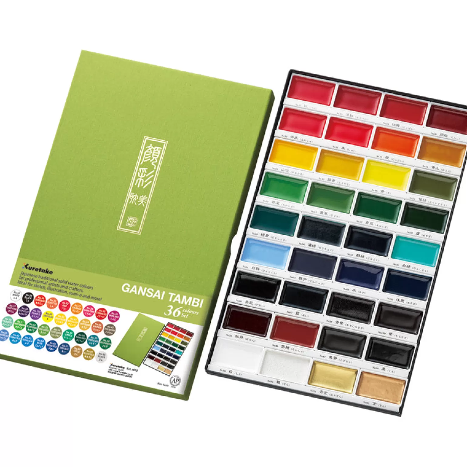Sale Kuretake - Gansai Tambi Paints 36 Colors Arts + Crafts