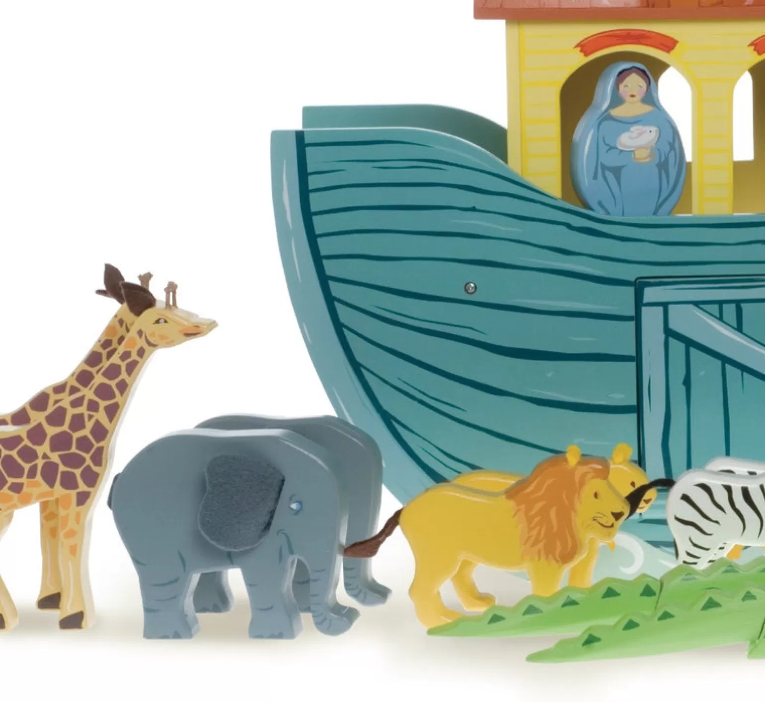 Cheap - Noah's Ark, Wooden Pretend + Imaginative Play