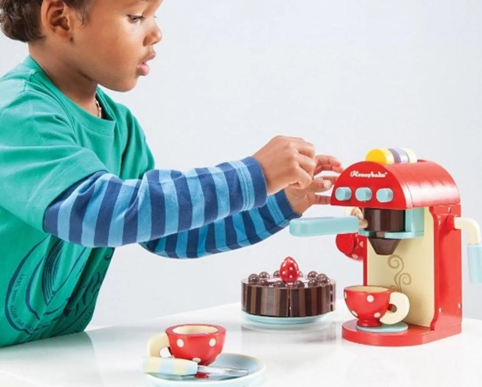 Clearance - Wooden Cafe Machine Pretend + Imaginative Play