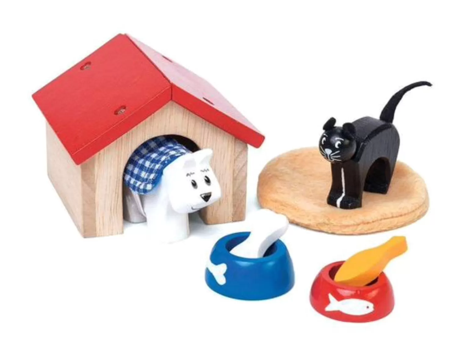 Best - Wooden Pet Set Animals + Figurines