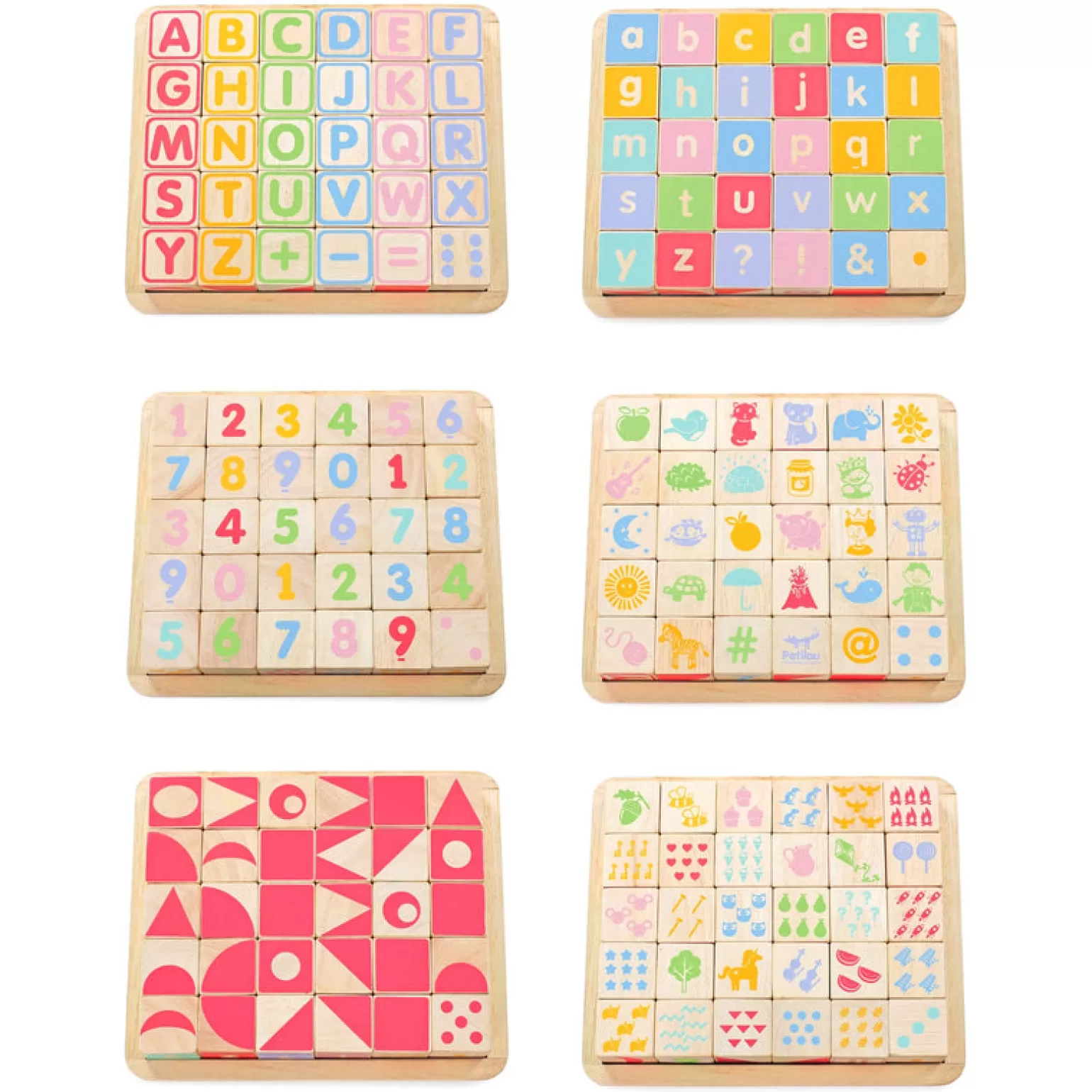 Best - Wooden Petilou Abc Blocks Wooden Toys