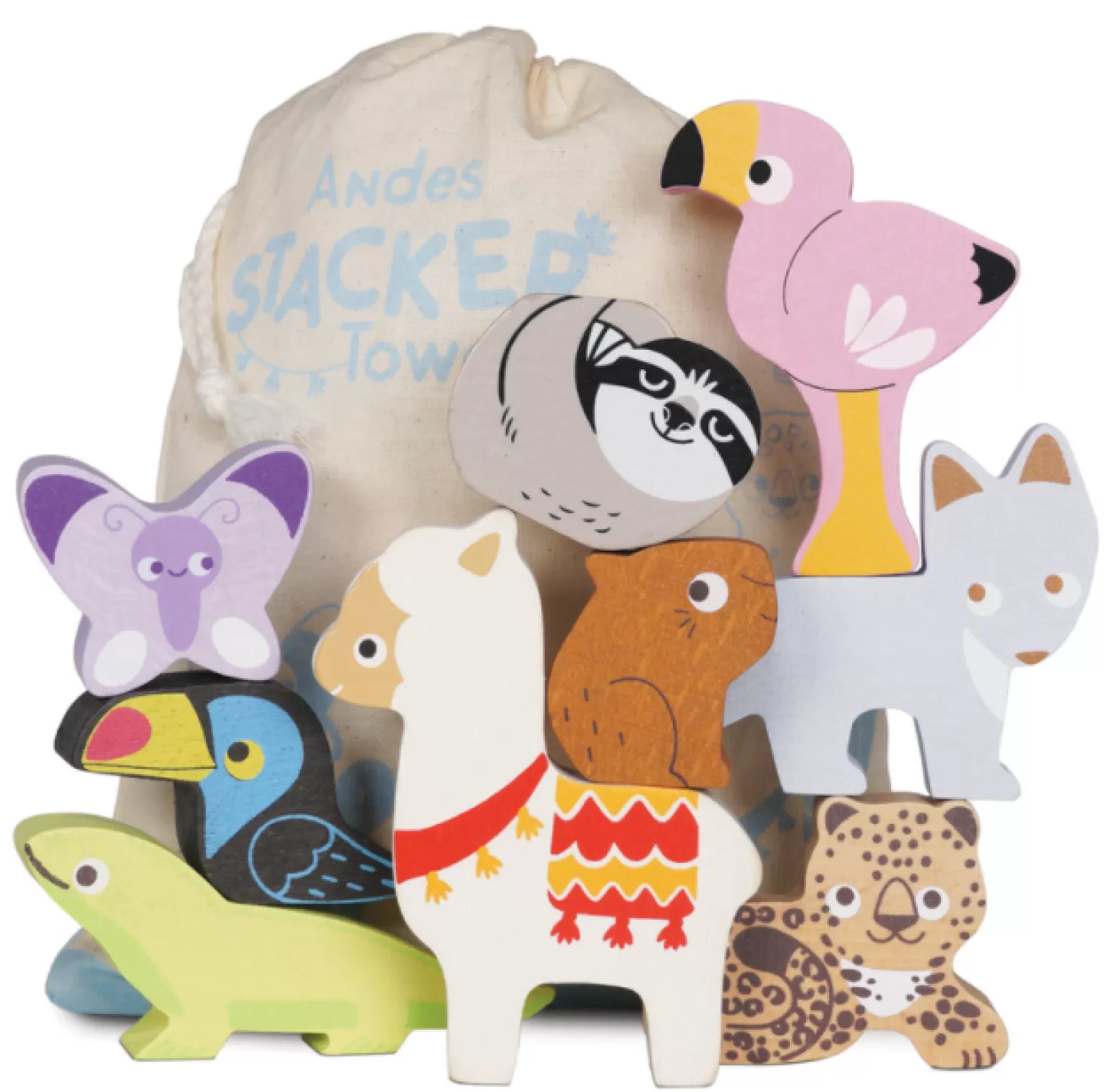 Outlet Wooden Animals Andes Animals + Figurines