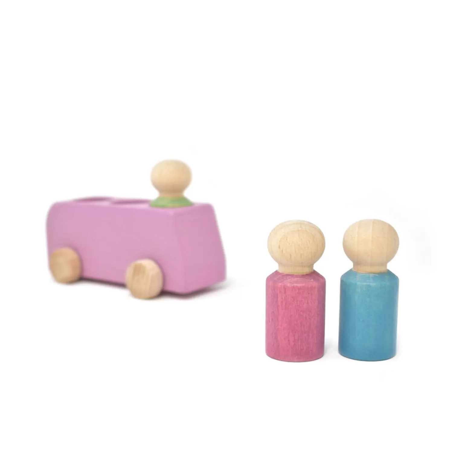 Shop - Bus, Pink Wooden Toys