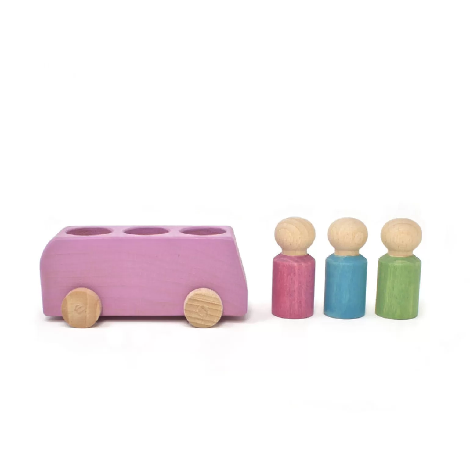 Shop - Bus, Pink Wooden Toys