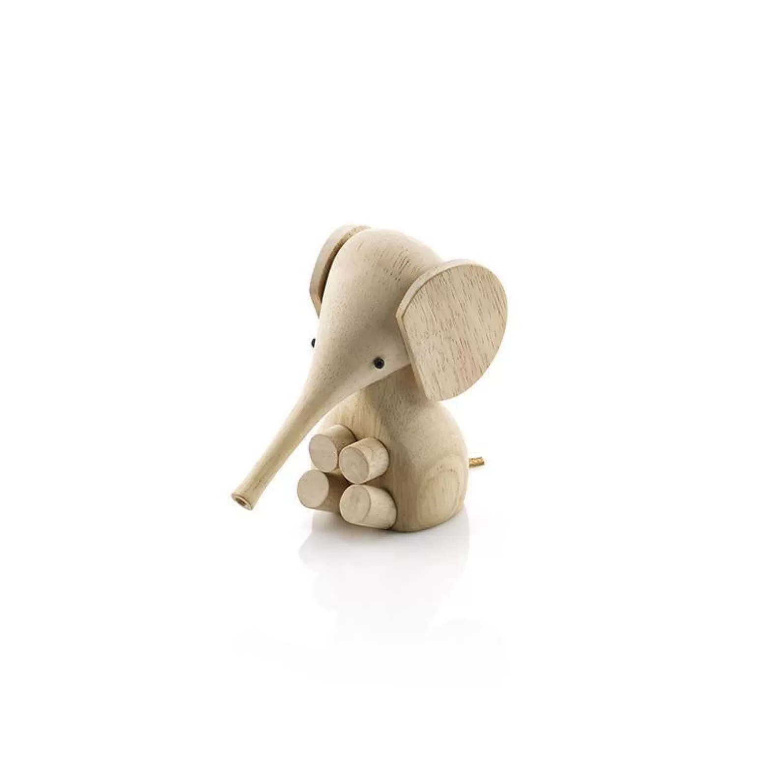 Outlet Wooden Elephant Oak Animals + Figurines