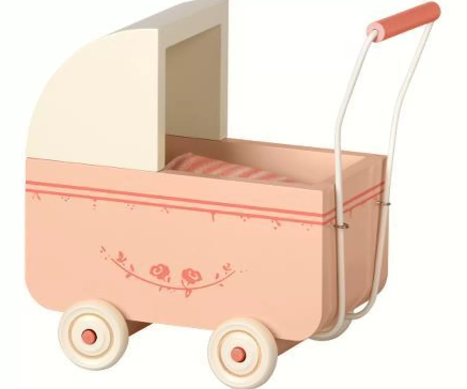 Sale - Pram Micro Powder Pink Dolls + Accessories