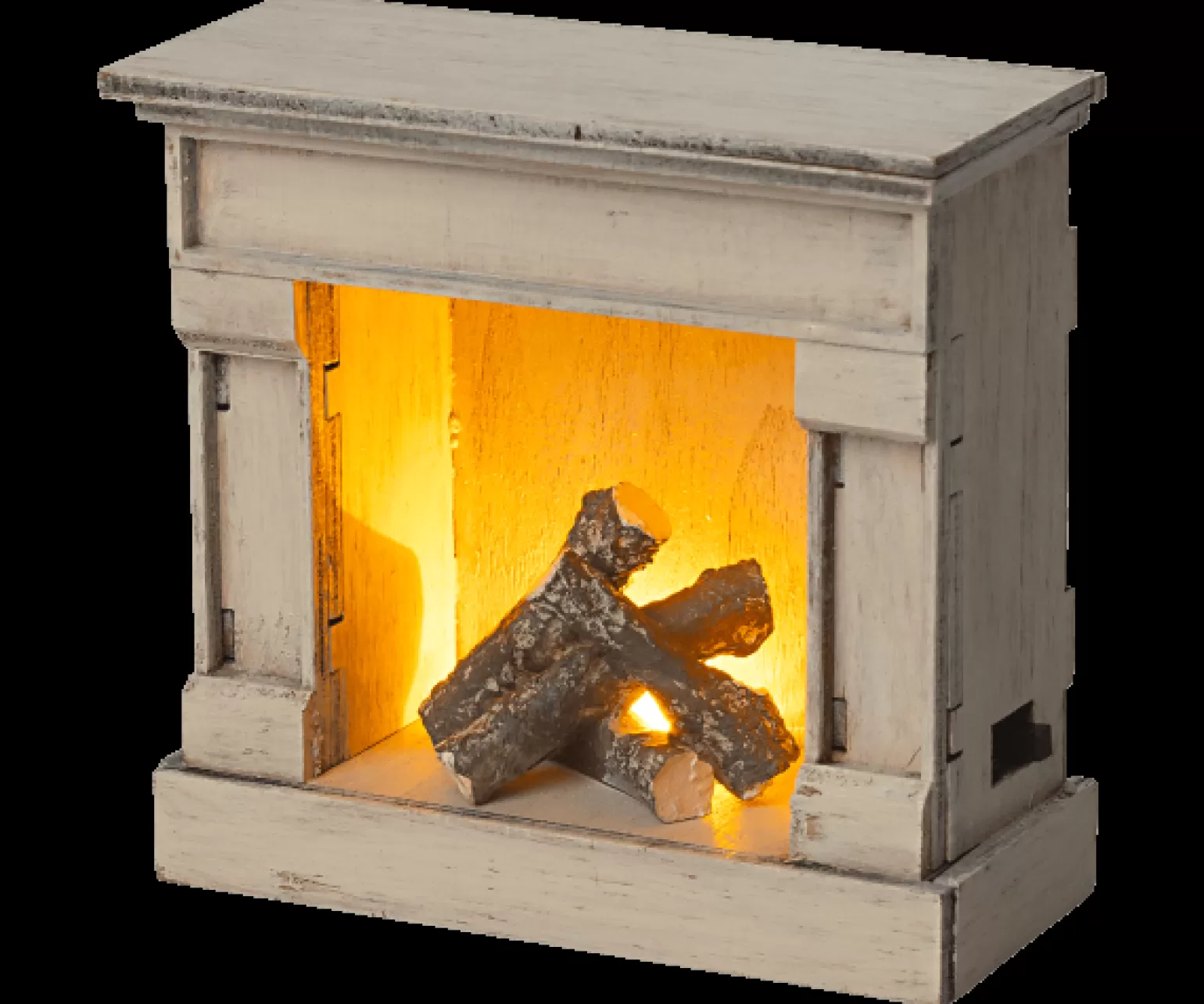 Clearance - Miniature Fireplace Off-White Pretend + Imaginative Play