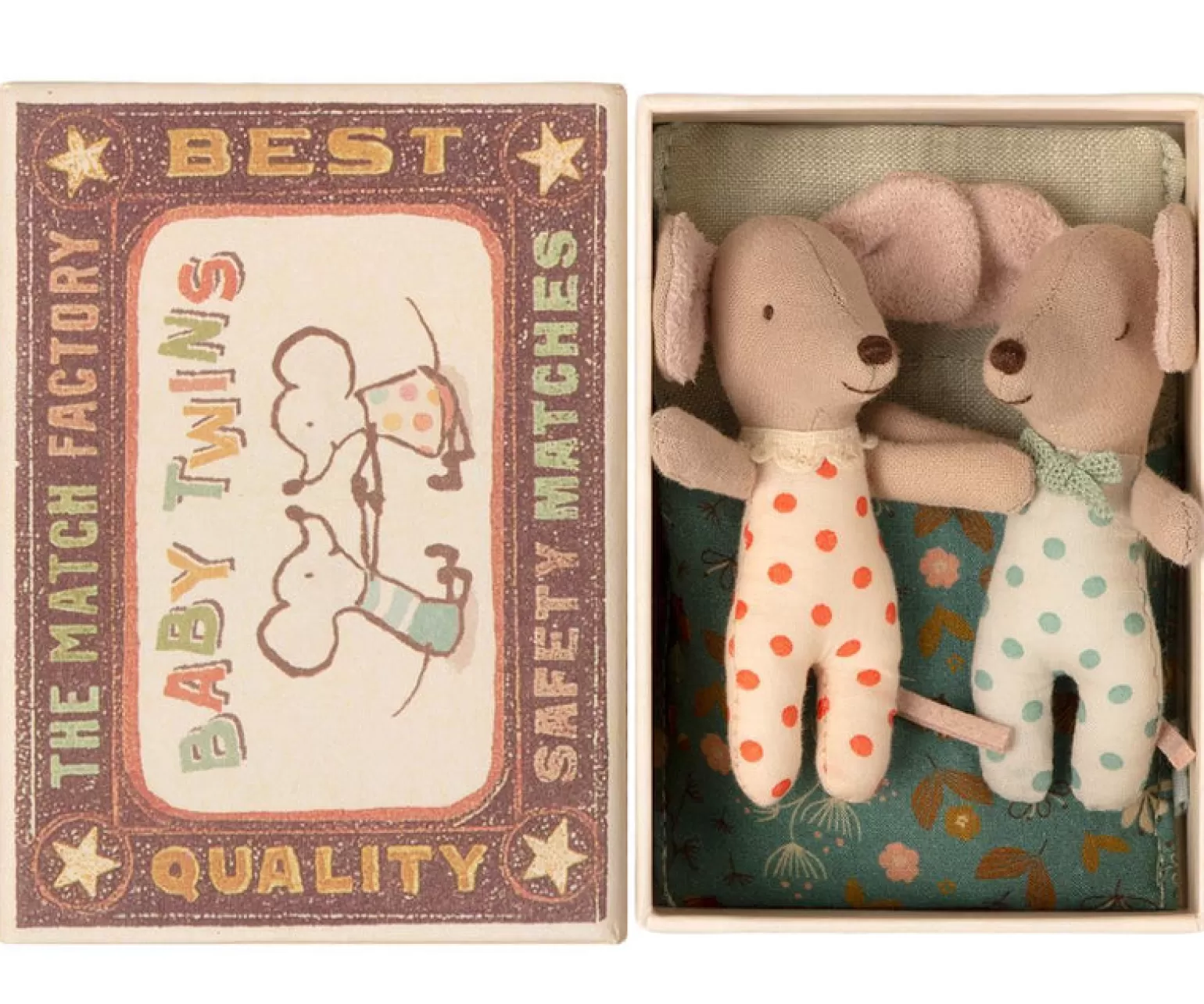 New Twins, Baby Mice In Box Dolls + Accessories