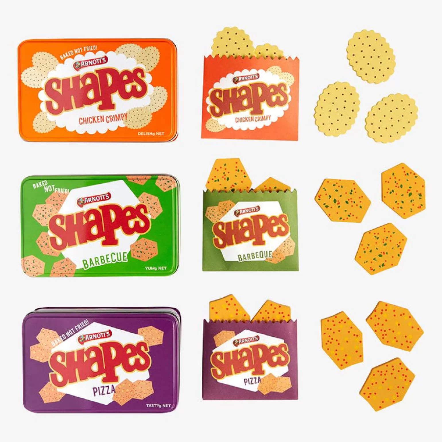 Flash Sale - Arnott's Shapes 48 Piece Set Pretend + Imaginative Play