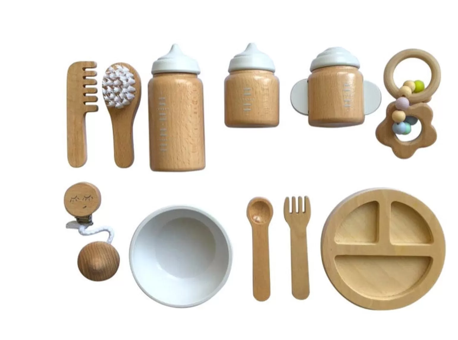 Flash Sale -Wooden Doll Accessory Kit In Wood Dolls + Accessories